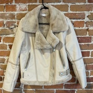 Faux shearling jacket